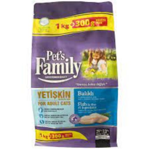 Pets Family Yetişkin Kedi Maması Balıklı 1300 gr. ürün görseli