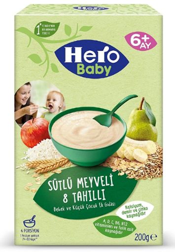 Hero Baby Ek Meyveli 8 Tahıllı 240 Gr 4. ürün görseli