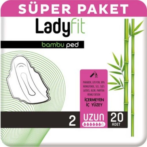 Ladyfit Pamuk Ped Süper Uzun 20x12. ürün görseli