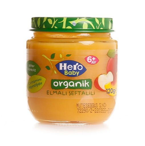 Hero Baby Organik Elmalı 120 gr Kavanoz Maması. ürün görseli