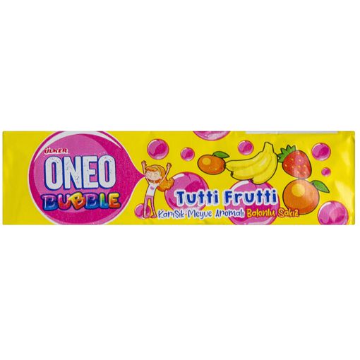 Ülker Oneo Tutti Frutti Karışık Meyve Aromalı Sakız 22,5 gr. ürün görseli