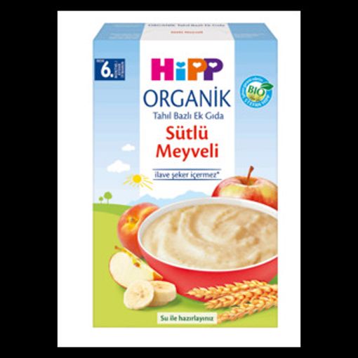 Hipp Organik Yoğurtlu Meyveli Tahıl Bazlı Ek Gıda 250 gr. ürün görseli