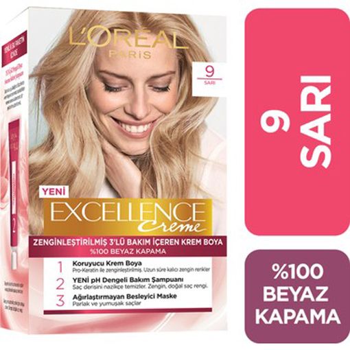L Oréal Paris Excellence Creme Saç Boyası - 9 Sarı. ürün görseli