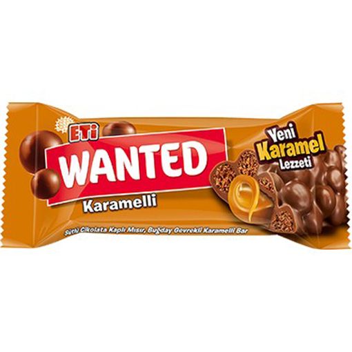 Eti Wanted Sütlü Çikolata Kaplı Karamelli Bar 22 gr. ürün görseli