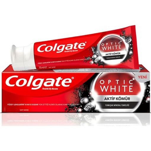 Colgate Optik Beyaz Aktif Kömür 50 ml Diş Macunu. ürün görseli