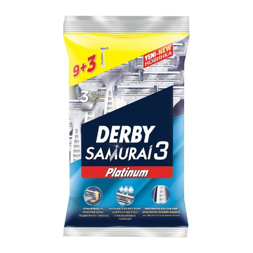 Derby Samurai Platinium Poşet 9+3 Lü Traş Bıçağı. ürün görseli