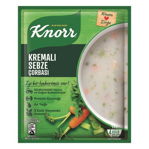 Knorr Hazır Çorba Krem Sebze 65Gr. ürün görseli