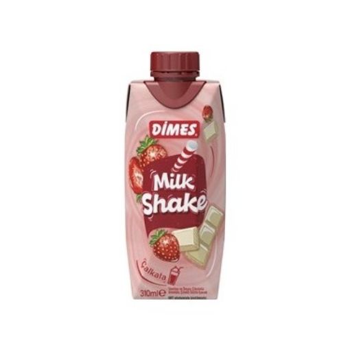 Dimes Milk Shake Çilek Vanilya 310 ml. ürün görseli