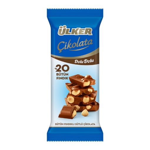 Ülker Çikolata Tablet Dolu Dolu Fındıklı %20 50 Gr. ürün görseli