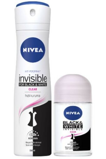 Nivea-Deodorant Bayan Clear 150ml+150ml. ürün görseli