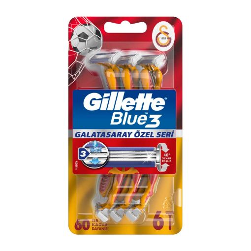 Gillette Blue 3 Tıraş Bıçağı 6 lı Galatasaray. ürün görseli