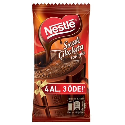Nestle Sıcak Çikolata 4 Al 3 Öde 15,5 Gr. ürün görseli