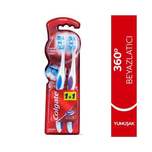 Colgate Pilli Diş Fırçası 360 Optik White. ürün görseli