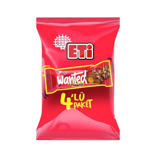 Eti Wanted 4Lü Karamel 128Gr. ürün görseli