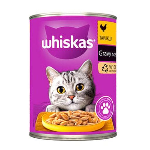 Whiskas Gravy Soslu Ton Balıklı Kedi Konserve 400 Gr. ürün görseli