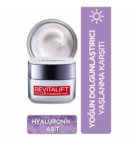 Loreal Paris Revitalift Filler Yoğun Dolgunlaştırıcı 50 ml Yaşlanma Karşıtı Gündüz+Gece. ürün görseli