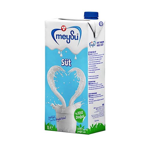 Meysu Süt UHT-Yarım Yağlı 1 lt. ürün görseli