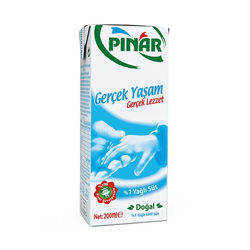 Pınar Süt Yarım Yağlı UHT - 1/5 200 ml. ürün görseli