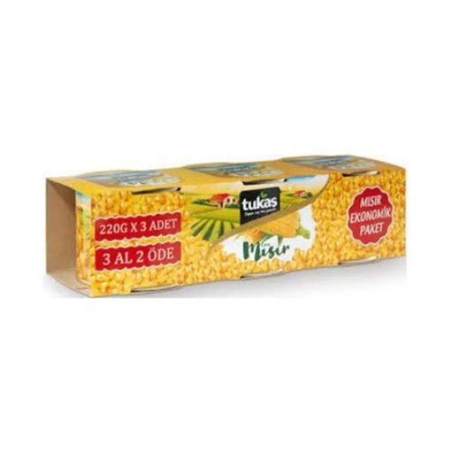 Tukaş Mısır 3x220 Gr. ürün görseli