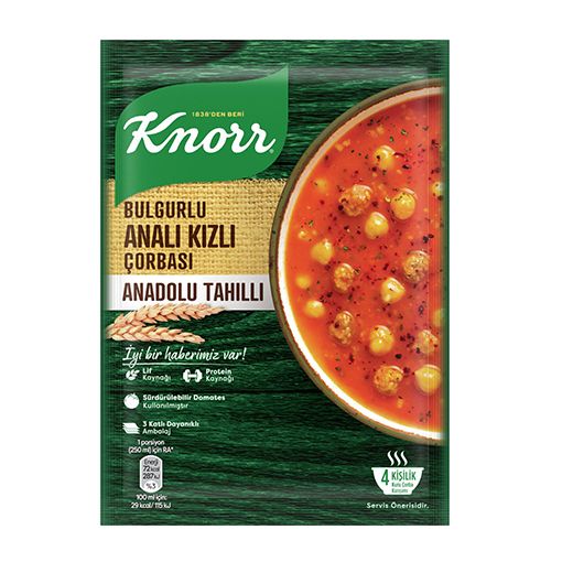 Knorr Yöresel Çorba Bulgur Analı Kızlı 92Gr. ürün görseli