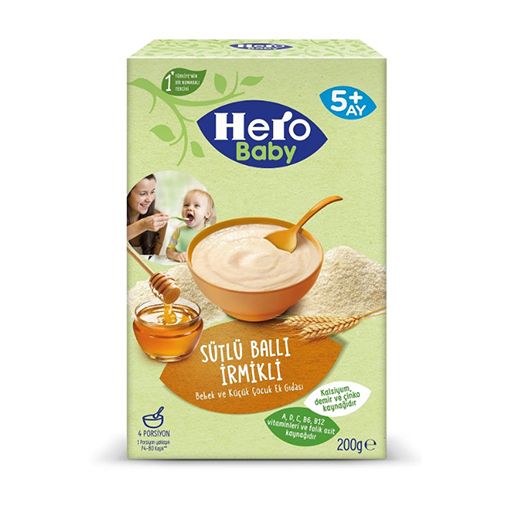 Hero Baby Sütlü İrmikli Ballı 200 Gr. ürün görseli