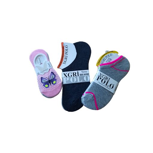 Polo Bay-Bayan Çocuk 3 lü Çorap Çeşitleri. ürün görseli