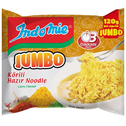 Indomie Noodle Jumbo Köri 120 gr. ürün görseli