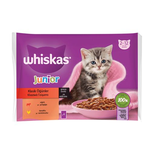 Whiskas Yavru Kedi Maması 85 gr 4 Etli. ürün görseli