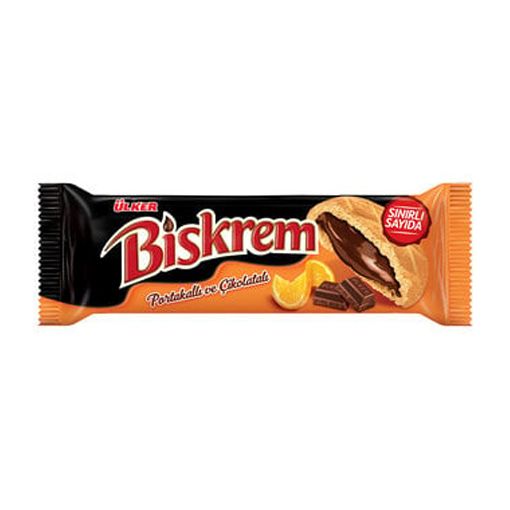 Ülker Biskrem Portakallı ve Çikolatalı Bisküvi 90Gr. ürün görseli