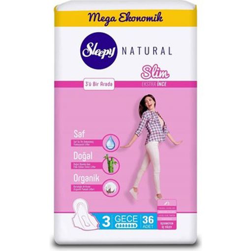 Sleepy Slim Mega Gece 36+64 Uzun. ürün görseli