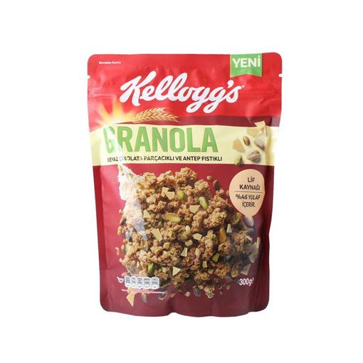 Kelloggs Granola 300gr Beyaz Çikolata Fıstık 2714-44. ürün görseli
