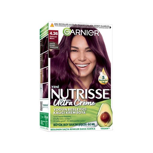 Garnier Nutrisse 4.26 Patlıcan Moru. ürün görseli