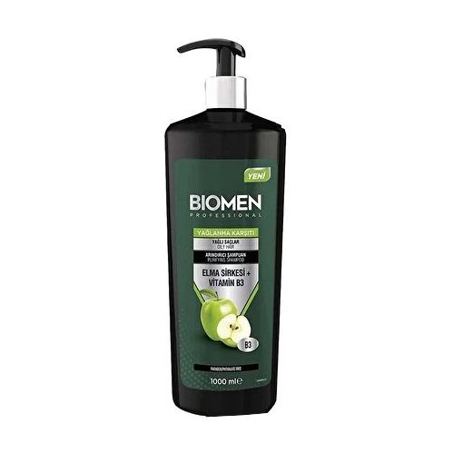 Biomen Professional Elma Sirkesi B3 Yağlanma Karşıtı Arındırıcı Şampuan 1000 Ml. ürün görseli