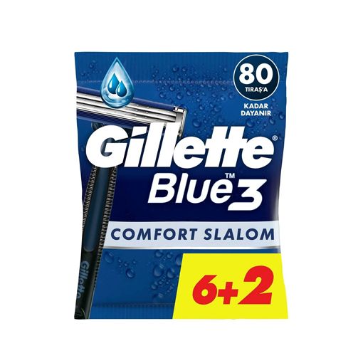 Gillette Blue3 6+2 Comfort Slalom Poşet. ürün görseli