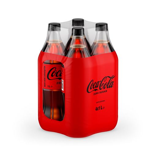 Coca Cola Zero Sugar 1 lt 4lü. ürün görseli