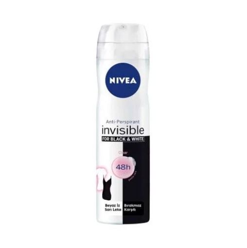 Nivea Black White Invisible Clear 150 ml Kadın Deodorant. ürün görseli