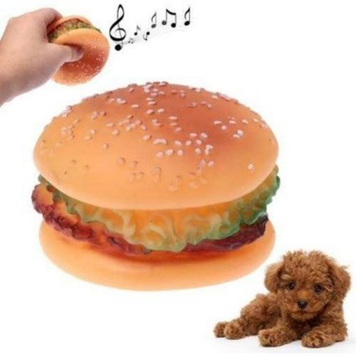 Petlove Sesli Hamburger Pet Oyuncak. ürün görseli