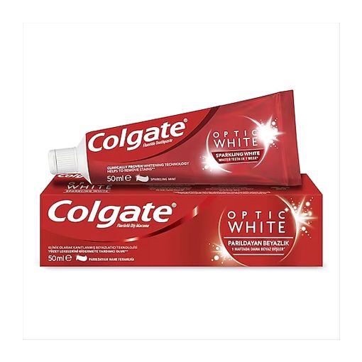 Colgate Diş Macunu 50ml Optik Parıldayan Beyazlık. ürün görseli
