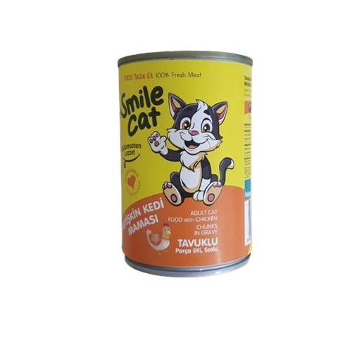 Smile Cat Konserve Yetişkin Kedi 400g Tavuklu. ürün görseli