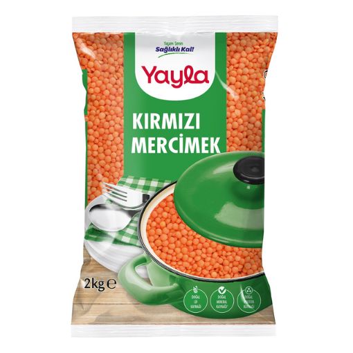 Yayla Mercimek 2 kg Kırmızı Yerli. ürün görseli