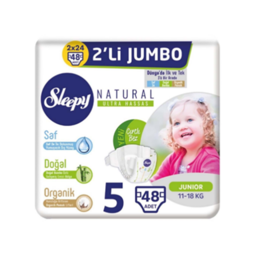 Sleppy Çocuk Bezi Maxi Natural Junior 2 Li Jumbo. ürün görseli