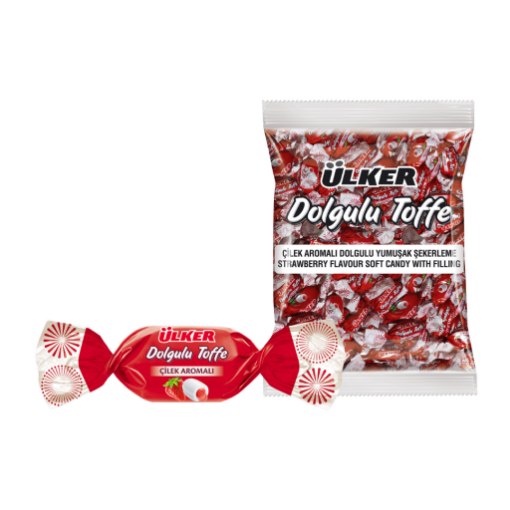 Ülker Dolgulu Toffe Çilek Aromalı Şekerleme 1 Kg . ürün görseli