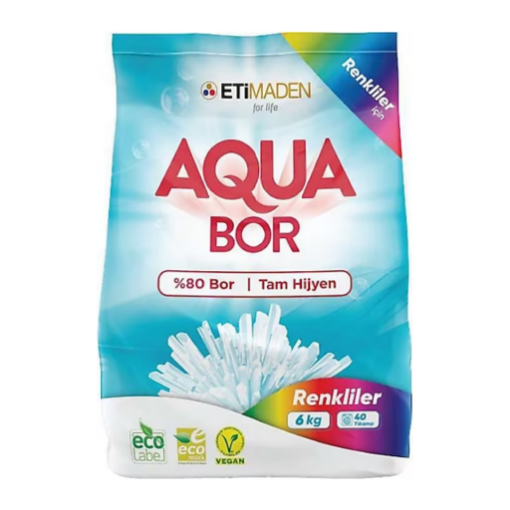 Aqua Bor Renkliler için 6 kg Toz Deterjan. ürün görseli