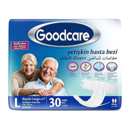 Goodcare Belbantlı Büyük Boy (L) Hasta Bezi 30'lu
. ürün görseli