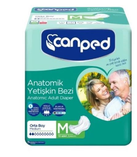 Canped Anatomik Hasta Bezi Medium 10'lu. ürün görseli