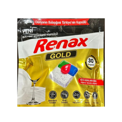 Renax Bulaşık Makinsı Tableti 30 Lu Gold. ürün görseli