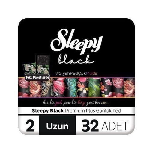 Sleepy Günlük Black Ped Uzun 32 Li. ürün görseli