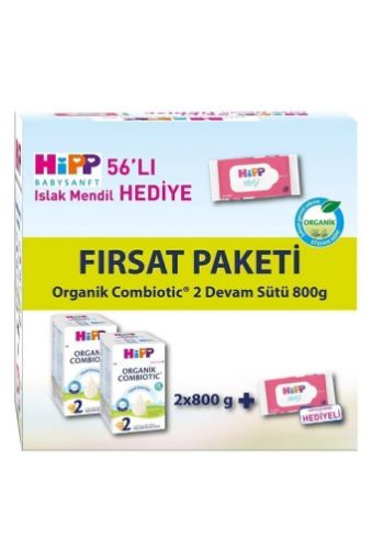 Hipp 2 Organik Bebek Sütü Combiotic 800 gr X 2 Adet Avantaj Paketi (Islak Mendil Hediyeli)
. ürün görseli