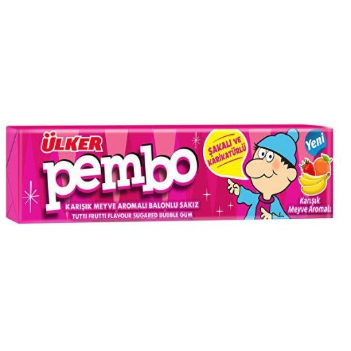 Ülker Pembo 22,5 gr Tutti Frutti Sakız. ürün görseli