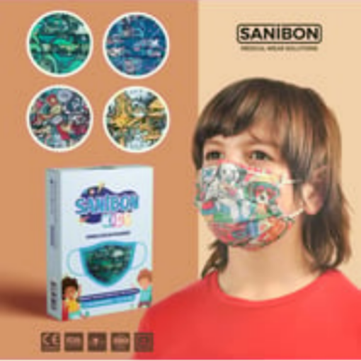Sanibon Çocuk Maskesi 10 Lu. ürün görseli